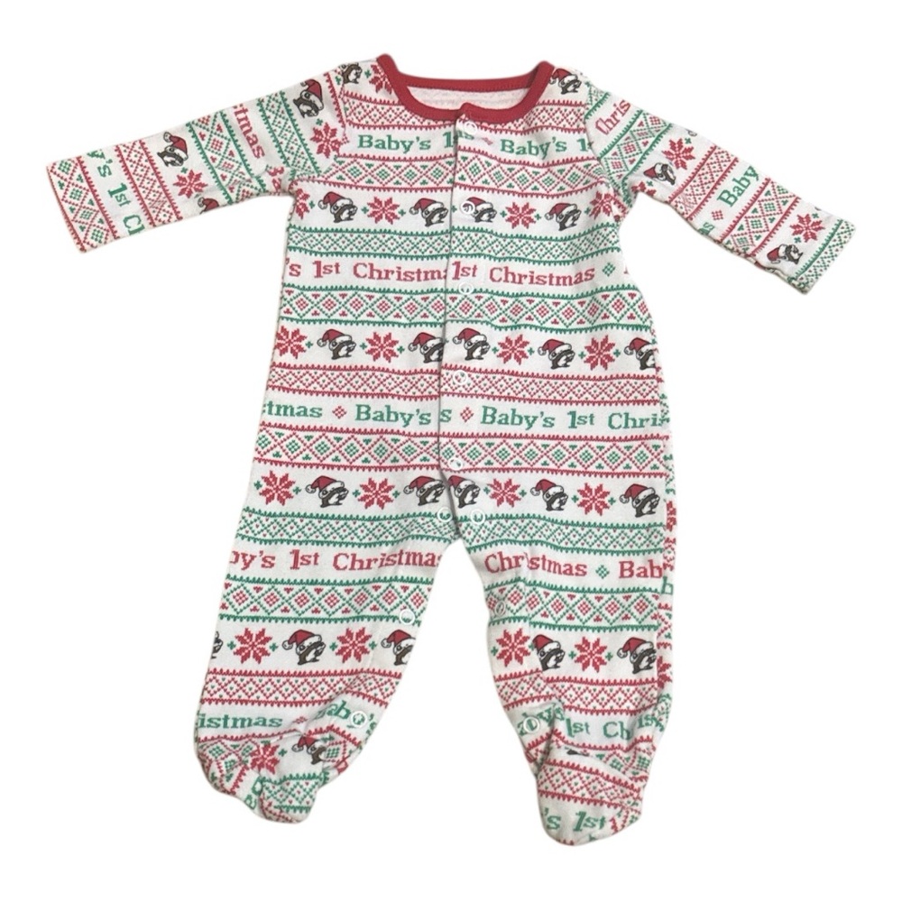 Buc-ees Baby's 1st Christmas Festive One Piece size 6 months